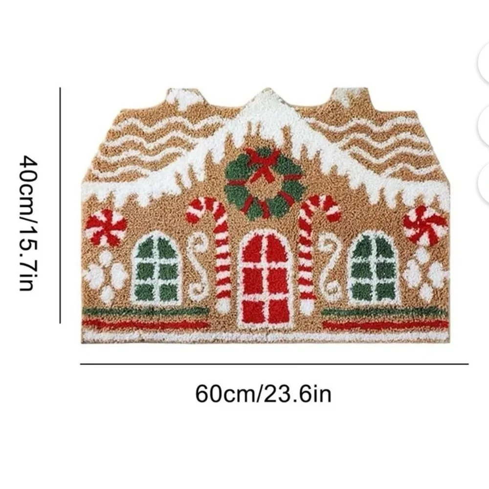 NEW Festive Gingerbread House Doormat